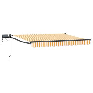 vidaXL Store r&eacute;tractable manuel avec LEDs 3,5 x 2,5 m