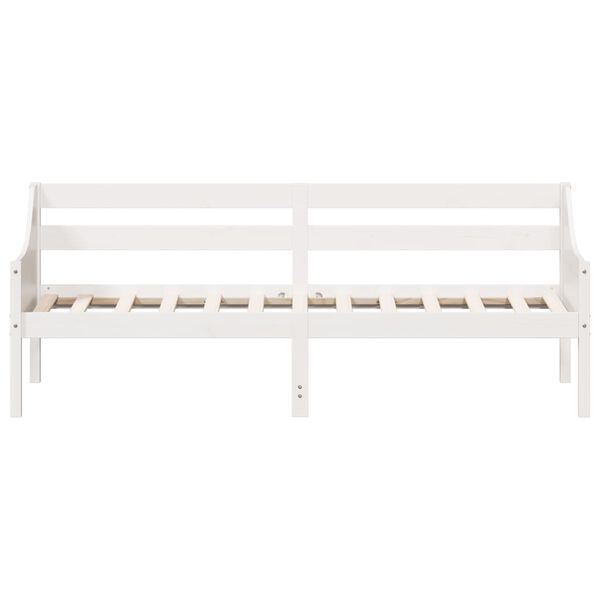 vidaXL Lit de jour sans matelas blanc 80x200 cm bois de pin massif