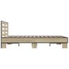 vidaXL Cadre de lit sans matelas ch&ecirc;ne sonoma 120x200 cm