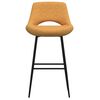 vidaXL Tabouret de bar Marron Velours