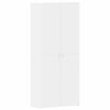 vidaXL Cabinet &agrave; chaussures 80 x 35.5 x 180 cm Bois d'ing&eacute;nierie Blanc