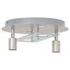 vidaXL Spot de plafond Nickel 29 x 29 x 11 cm Acier et Verre
