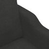 vidaXL Canap&eacute; &agrave; 3 places Noir 210 cm Tissu