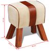 vidaXL Tabouret Livre Marron Cuir