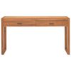 vidaXL Bureau avec 2 tiroirs 120x40x75 cm Bois de teck solide