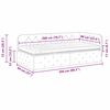 vidaXL Cadre de lit d'angle avec matelas Noir 90 x 200 cm Velours