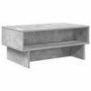 vidaXL Table basse Gris b&eacute;ton 80 x 46 x 35 cm Bois d'ing&eacute;nierie