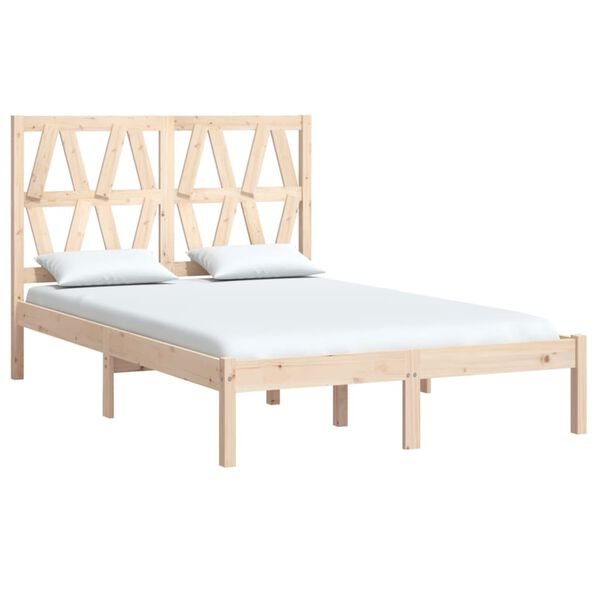vidaXL Cadre de lit sans matelas bois massif