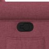 vidaXL Fauteuil inclinable Rouge bordeaux Tissu