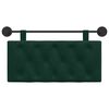vidaXL T&ecirc;te de lit suspendue Vert fonc&eacute; 100 x 55 x 7 cm Velours