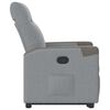 vidaXL Fauteuil inclinable Gris clair Tissu