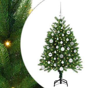 vidaXL Sapin de No&euml;l avec 150 LED avec support Vert 120 cm PE