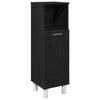 vidaXL Cabinet de salle de bain Ch&ecirc;ne noir 30 x 30 x 95 cm