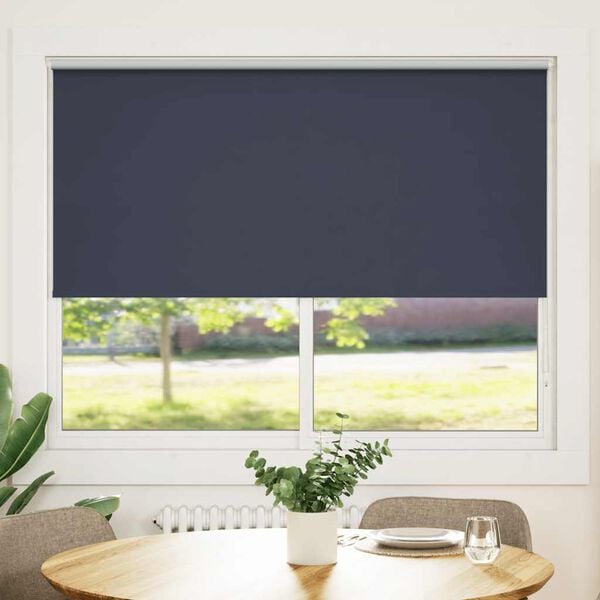 vidaXL Store enrouleur occultant 164,4 x 175 cm, largeur du tissu 160 cm, coloris marine