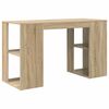 vidaXL Bureau Ch&ecirc;ne Sonoma 130 x 50.5 x 75 cm Bois d'ing&eacute;nierie