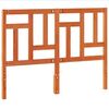 vidaXL T&ecirc;te de lit cire marron 160 cm bois massif de pin
