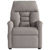 vidaXL Fauteuil inclinable &eacute;lectrique Taupe Tissu