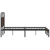 vidaXL Cadre de lit sans matelas 120x190 cm ch&ecirc;ne marron