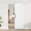 vidaXL Porte coulissante ORKDAL Blanc 73,5 x 211 cm Pin massif
