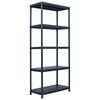 vidaXL &Eacute;tag&egrave;re de rangement Noir 500 kg 90x60x180 cm Plastique