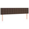 vidaXL Sommier &agrave; lattes de lit avec matelas et LED Marron 180x200cm