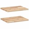 vidaXL &Eacute;tag&egrave;res flottantes 2 pcs 40x30x2 cm acacia massif non trait&eacute;