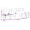 vidaXL Fauteuil de massage inclinable 4 places porte-gobelets bordeaux