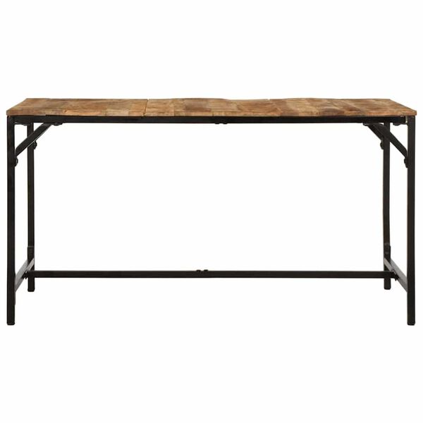 vidaXL Table à manger 140x70x75 cm bois de manguier massif brut
