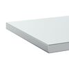 vidaXL &Eacute;tag&egrave;res murales 2 pcs 100x40x3 cm argent&eacute; acier inoxydable