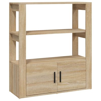 vidaXL Buffet Chêne sonoma 80x30x90 cm Bois d'ingénierie