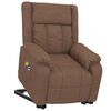 vidaXL Fauteuil de massage Marron Tissu