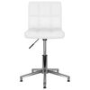 vidaXL Chaise pivotante de salle &agrave; manger Blanc Similicuir