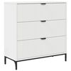 vidaXL Buffet Blanc 79,5 x 33 x 82 cm Bois d'ing&eacute;nierie