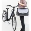 TRIXIE Panier avant de v&eacute;lo pour animaux 41x26x26 cm Noir et gris