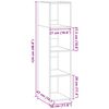 vidaXL Buffet ch&ecirc;ne fum&eacute; 30x41x124 cm bois d'ing&eacute;nierie