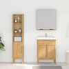 vidaXL Ensemble de mobilier de salle de bain 2 pcs Cire marron