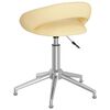 vidaXL Chaise de bureau pivotante Cr&egrave;me Similicuir