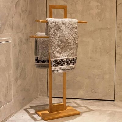Bathroom Solutions Porte-serviettes Bambou 38x32,5x70 cm