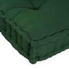 vidaXL Coussin de canapé sur palette Vert tissu