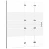 vidaXL Cabine de douche pliable ESG 120x140 cm Blanc
