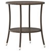 vidaXL Chaises de jardin inclinables lot de 2 et table r&eacute;sine tress&eacute;e