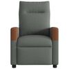 vidaXL Fauteuil inclinable en tissu gris fonc&eacute;