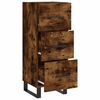 vidaXL Buffet Ch&ecirc;ne fum&eacute; 34,5x34x90 cm Bois d'ing&eacute;nierie