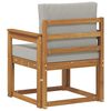 vidaXL Canap&eacute; d&rsquo;ext&eacute;rieur Bois d'acacia massif et polyester
