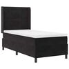vidaXL Lit &agrave; ressorts avec matelas Noir 90 x 190 cm Velours