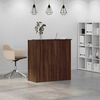 vidaXL Bureau de r&eacute;ception ch&ecirc;ne brun 100x50x103,5cm bois d'ing&eacute;nierie