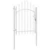 vidaXL Portail de jardin Woerden acier 1x1,5 m blanc