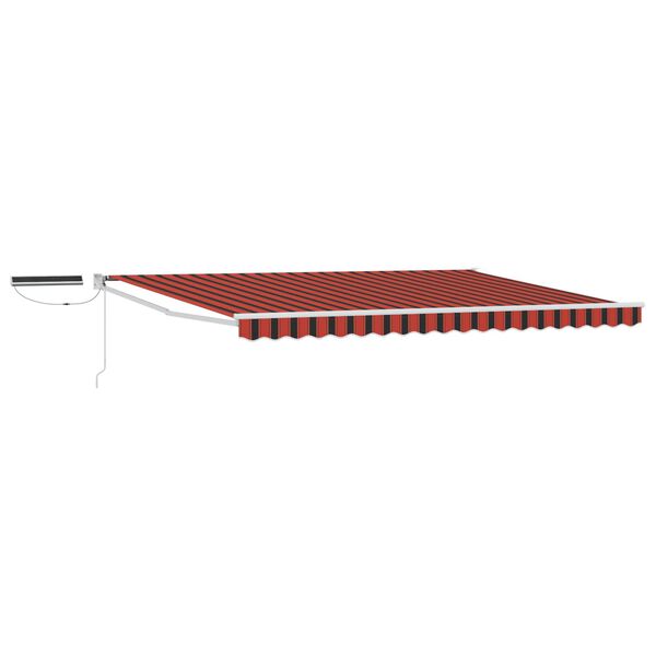 vidaXL Auvent r&eacute;tractable &eacute;lectrique Orange et Noir 4 x 2 m