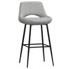 vidaXL Tabourets de bar lot de 2 gris clair velours