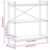 vidaXL &Eacute;tag&egrave;re Ch&ecirc;ne Sonoma 80 x 30 x 85 cm Bois d'ing&eacute;nierie